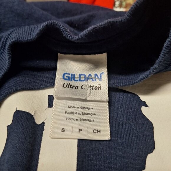 Detroit Tigers Michigan Tee Shirt‎ Blue White Gildan Mens Small Baseball Pride - Picture 3 of 5